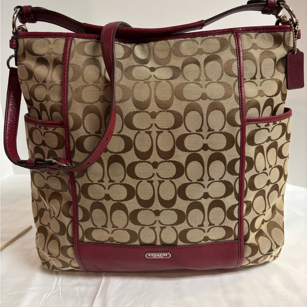 Coach Park Signature Hobo Bag